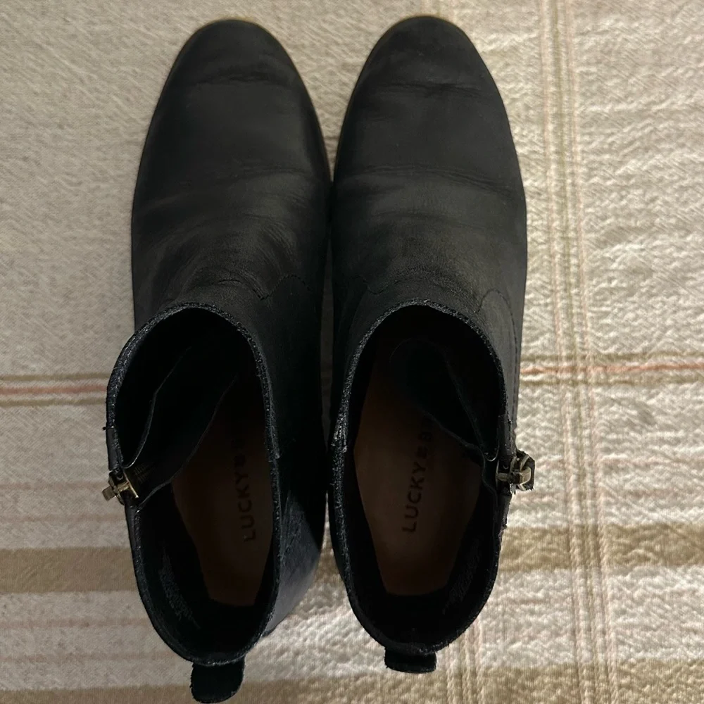 Lucky Brand Black Basel Bootie - Size 7.5M